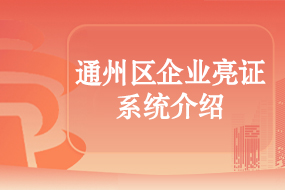 企业亮证系统